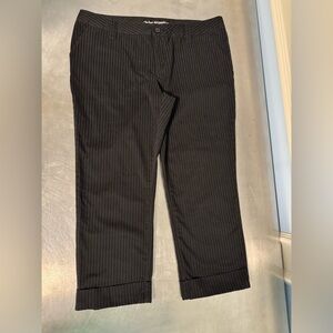 Bum Equipment - y2k stretchy cotton pinstripe cropped pants